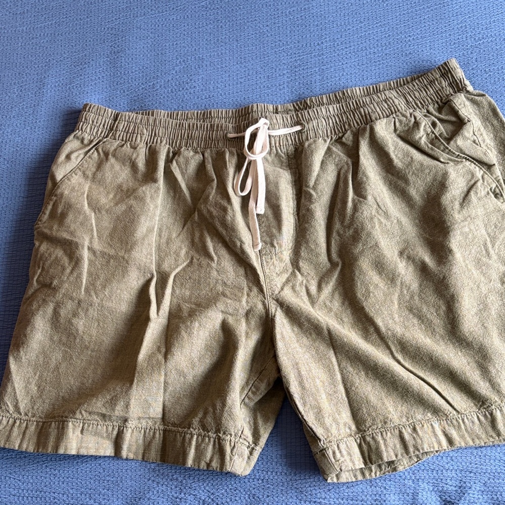 Nautica Olive Green Drawstring Athletic Shorts